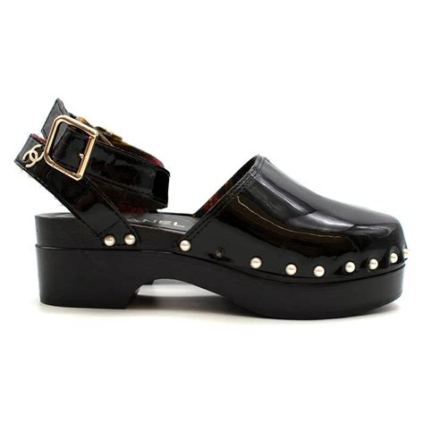 chanel clogs ebay|Chanel size 42 black clogs.